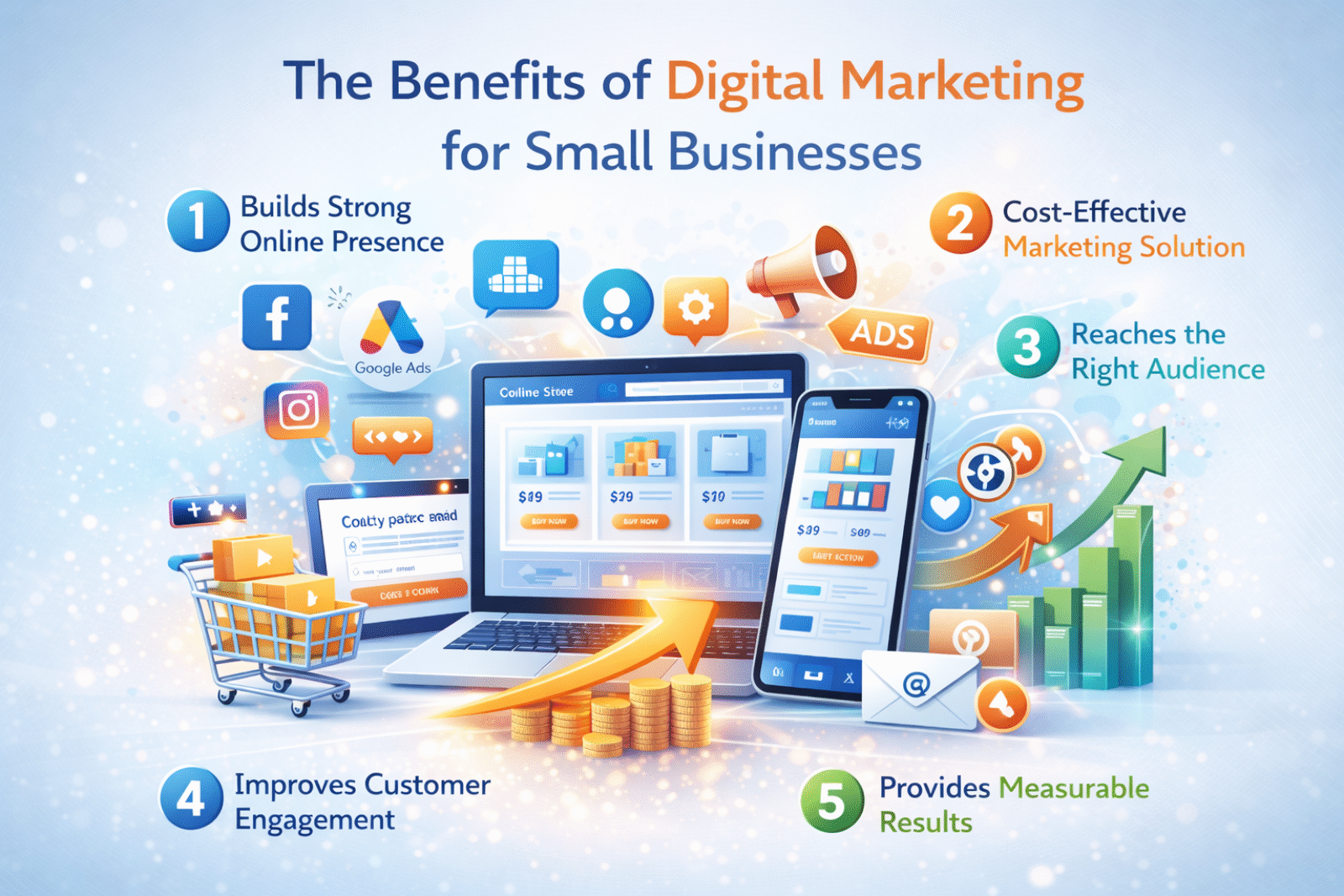 How Digital Marketing Helps Small Businesses Grow Online