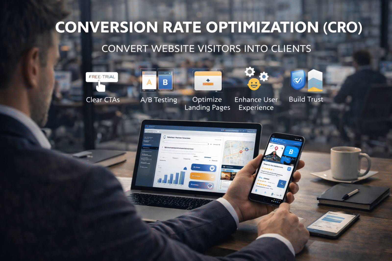 Conversion Rate Optimization (CRO): A Technique to Convert Website Visitors into Clients